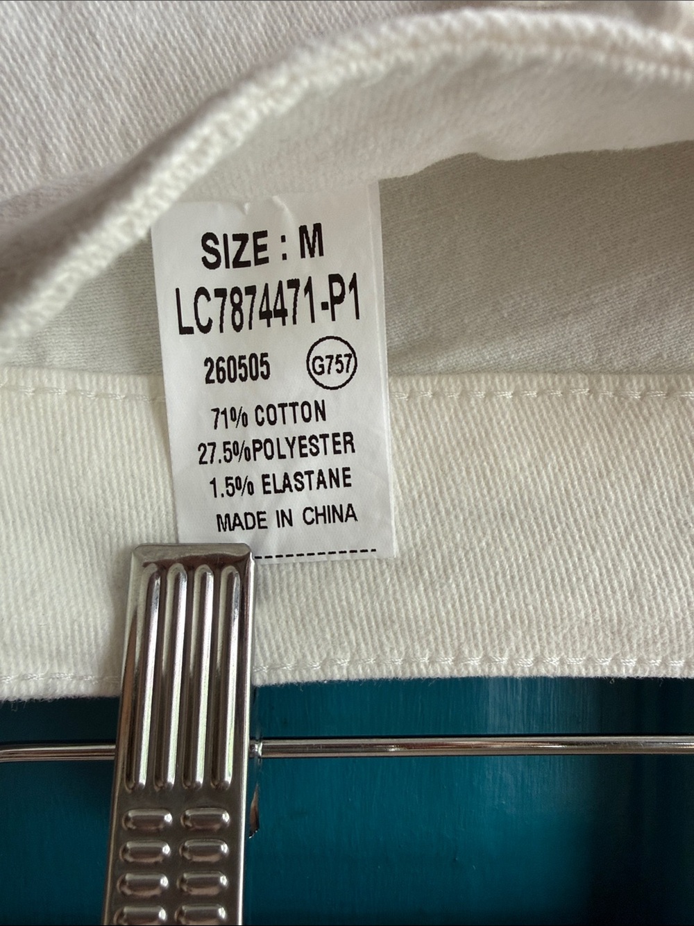 Luvamia White High-Rise Wide Leg cropped Jeans Medium NWT - Picture 5 of 5